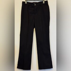 Lee Black Flex Motion Regular Fit Trousers Mid Rise Women’s Medium Preowned EUC
